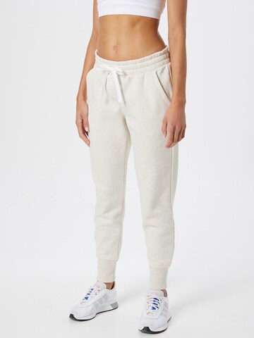 UNDER ARMOUR Tapered Sportbroek 'Rival' in Beige: voorkant