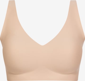 Chantelle T-Shirt Rintaliivi 'SoftStretch Power' värissä beige: etupuoli
