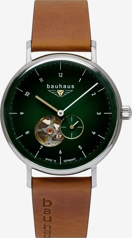 Bauhaus Uhr in Braun: predná strana