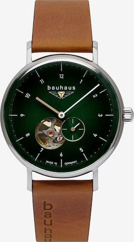 Bauhaus Uhr in Braun: predná strana