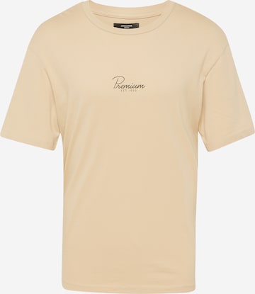 JACK & JONES T-Shirt 'TOBI' in Beige: predná strana