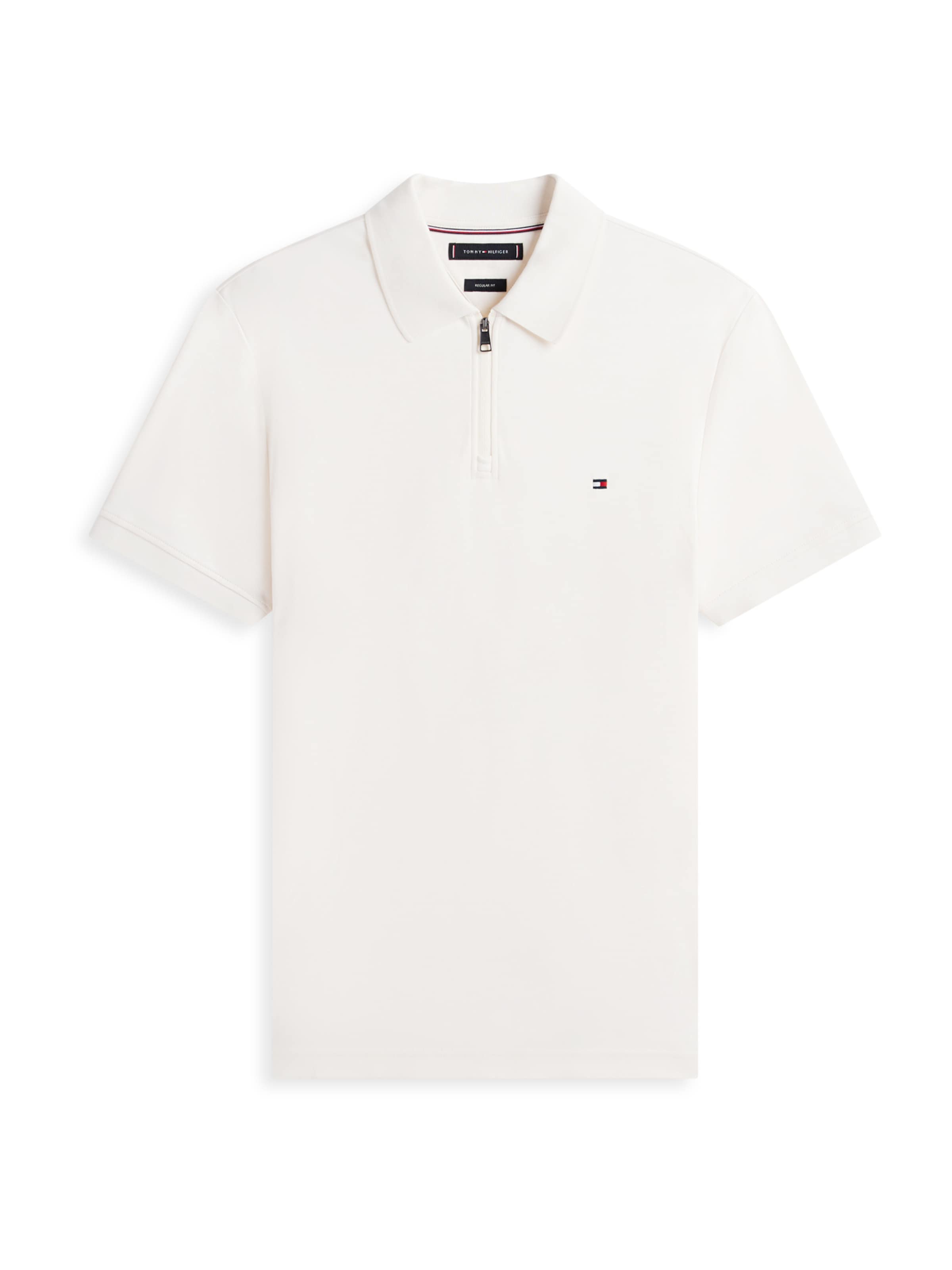 TOMMY HILFIGER Poloshirt 'INTERLOCK' in Beige: Vorderseite