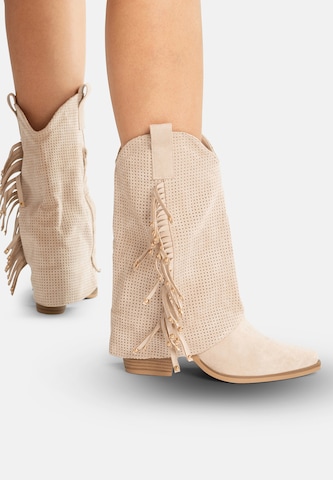 Bottes de cowboy Salinyang en beige