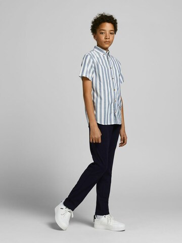 Coupe slim Pantalon 'Marco Phil' Jack & Jones Junior en bleu