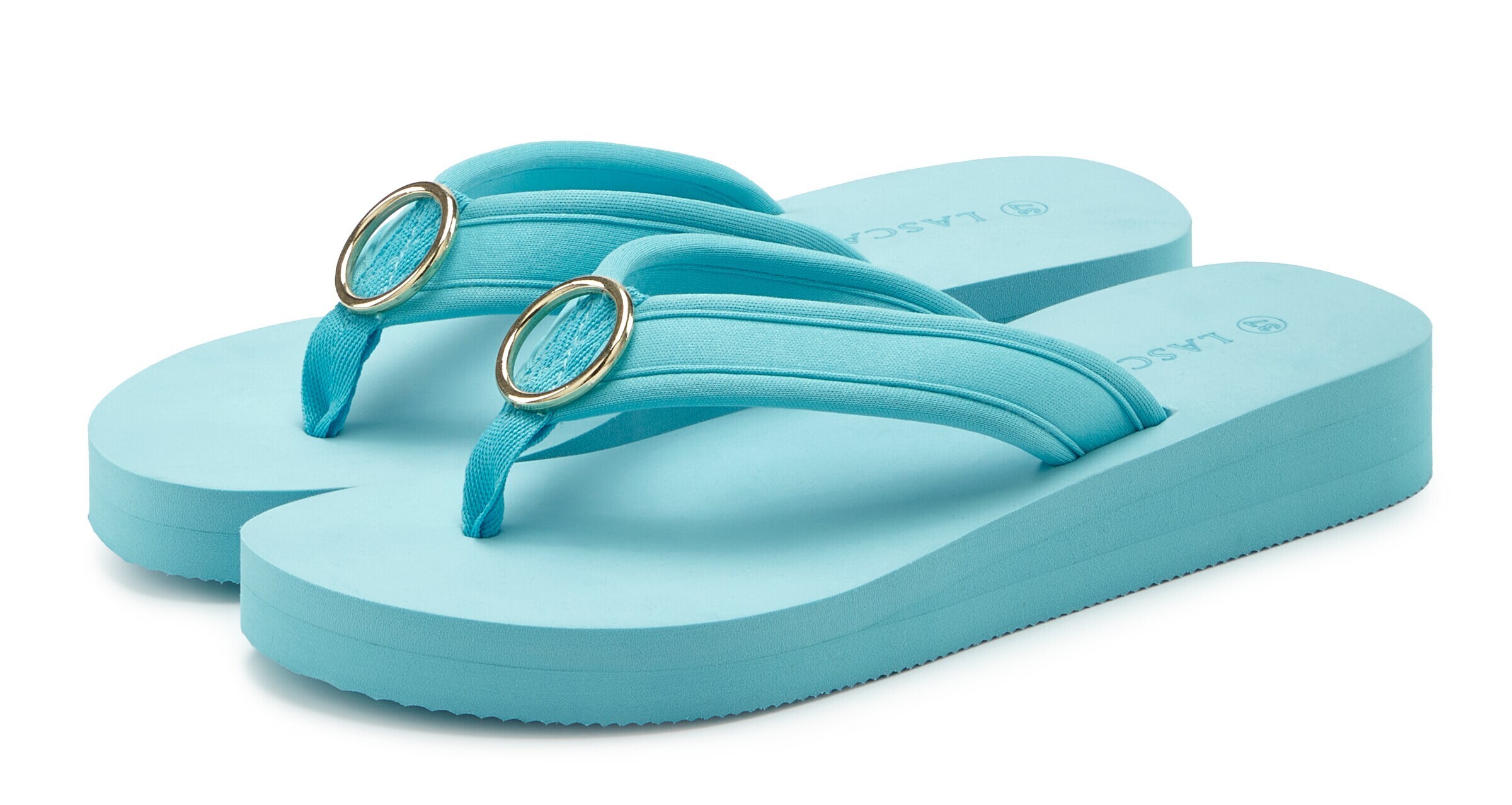 LASCANA - Sandalias de dedo en azul