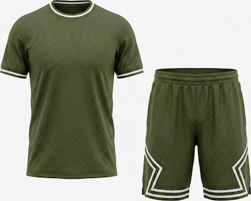 PANTONECLO Trainingspak 'ActiveFlex' in Groen: voorkant