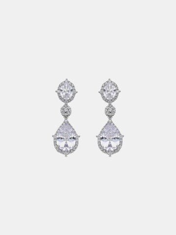 Boucles d'oreilles 'Nidros' Luxenter en argent : devant