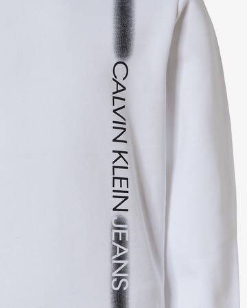 Calvin Klein Jeans Sweatshirt 'Institutional' in White