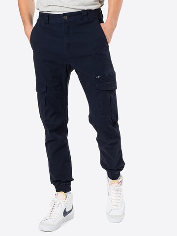 Cotton On Tapered Cargo Pants in Blue: front