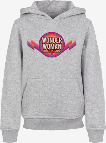 F4NT4STIC Sweatshirt 'DC Comics Wonder Woman Rainbow Logo' in Grau: predná strana