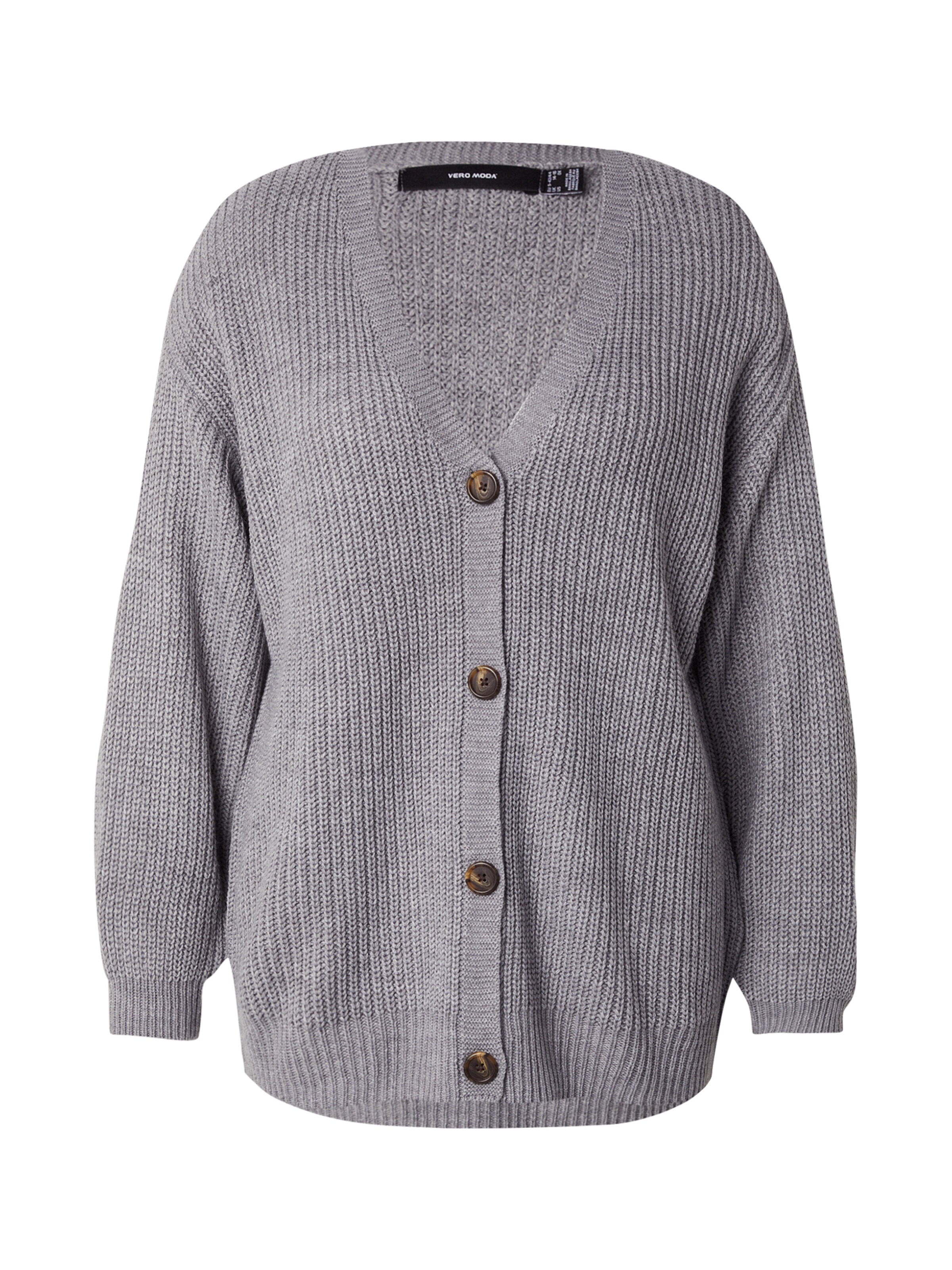Vero Moda Curve Kardigan – šedá: přední strana