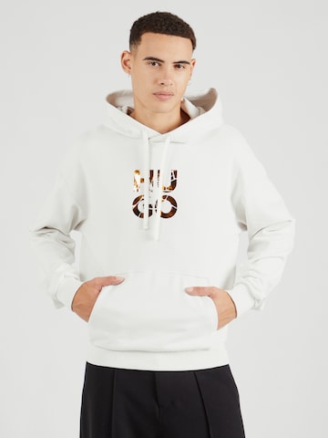 HUGO Sweatshirt 'Diridood' in Weiß: Vorderseite