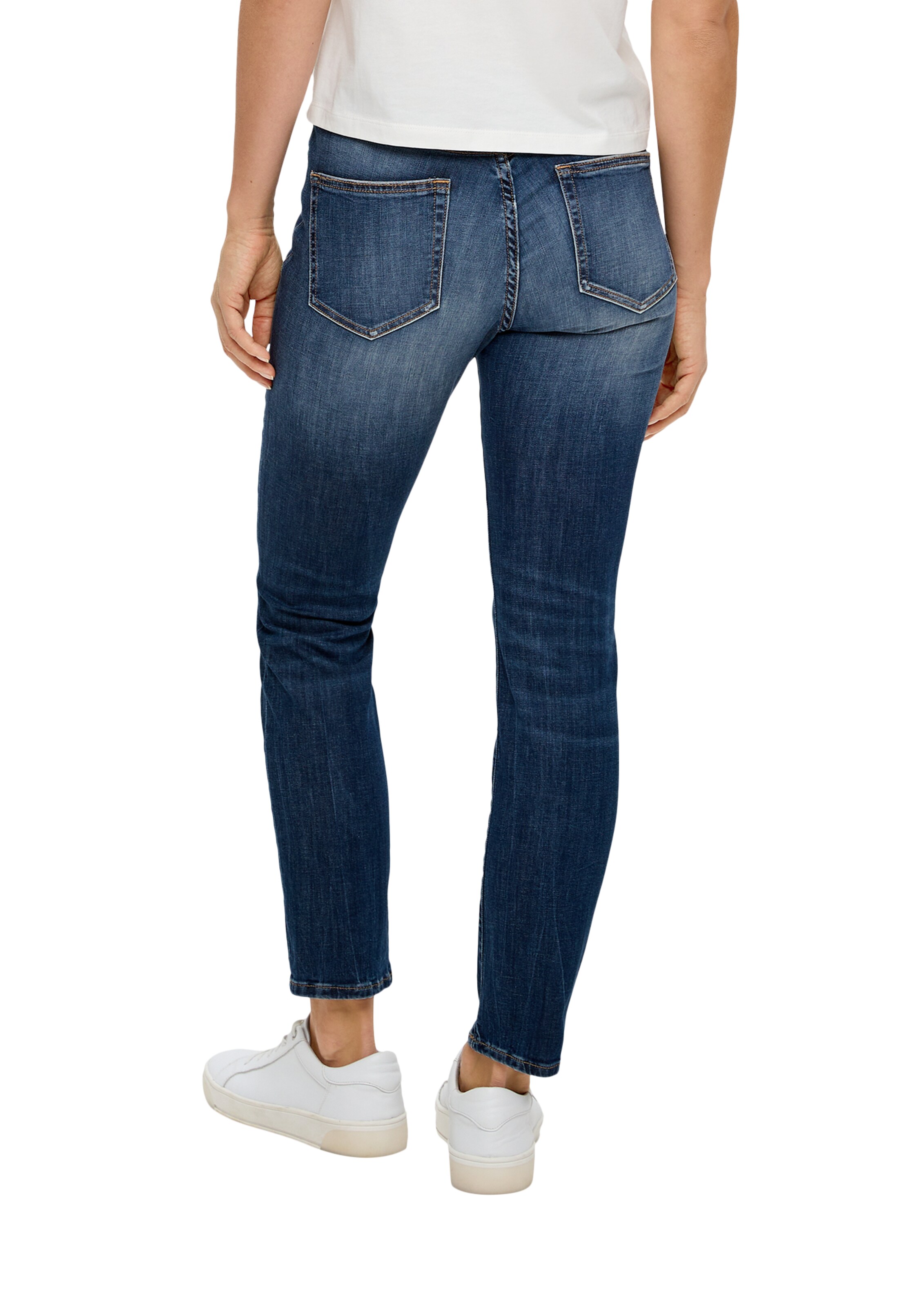 s.Oliver Úzky strih Džínsy 'Betsy' - Modrá