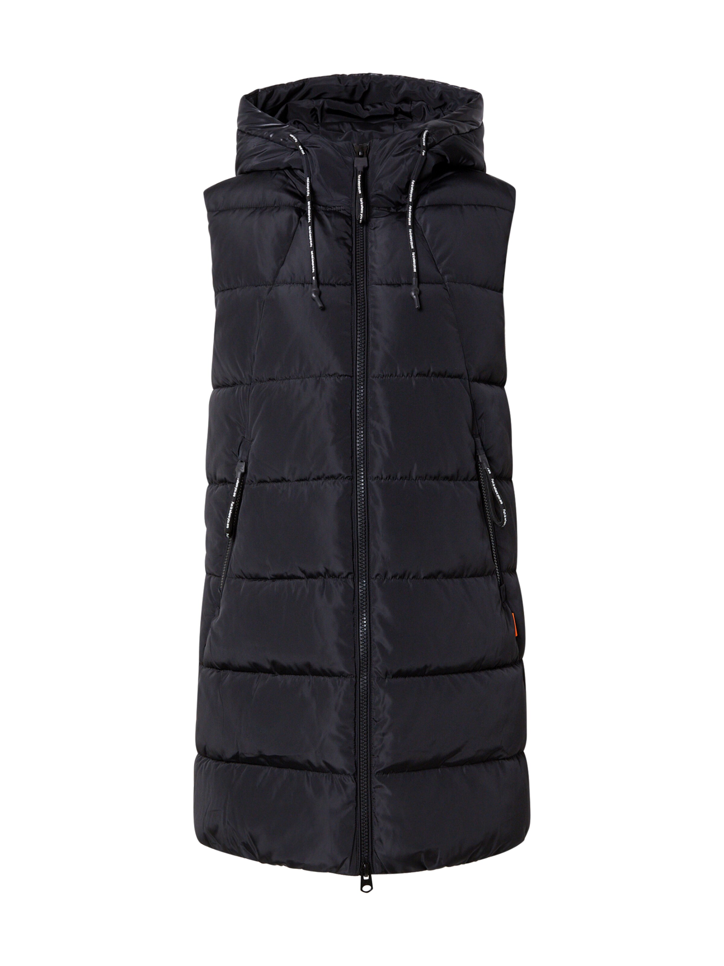 QS Bodywarmer in Zwart: voorkant