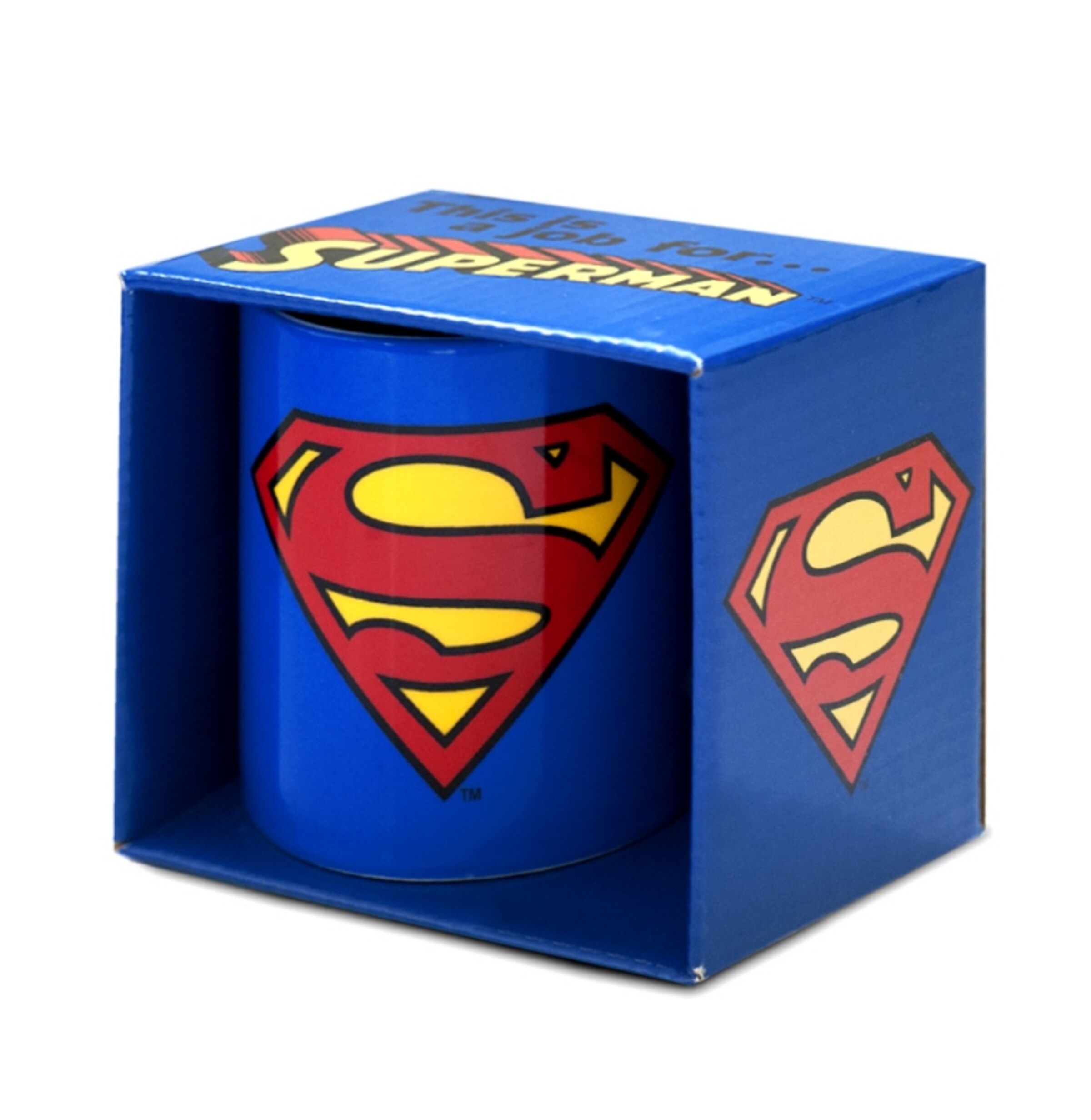 LOGOSHIRT Kop 'Superman' in Blauw