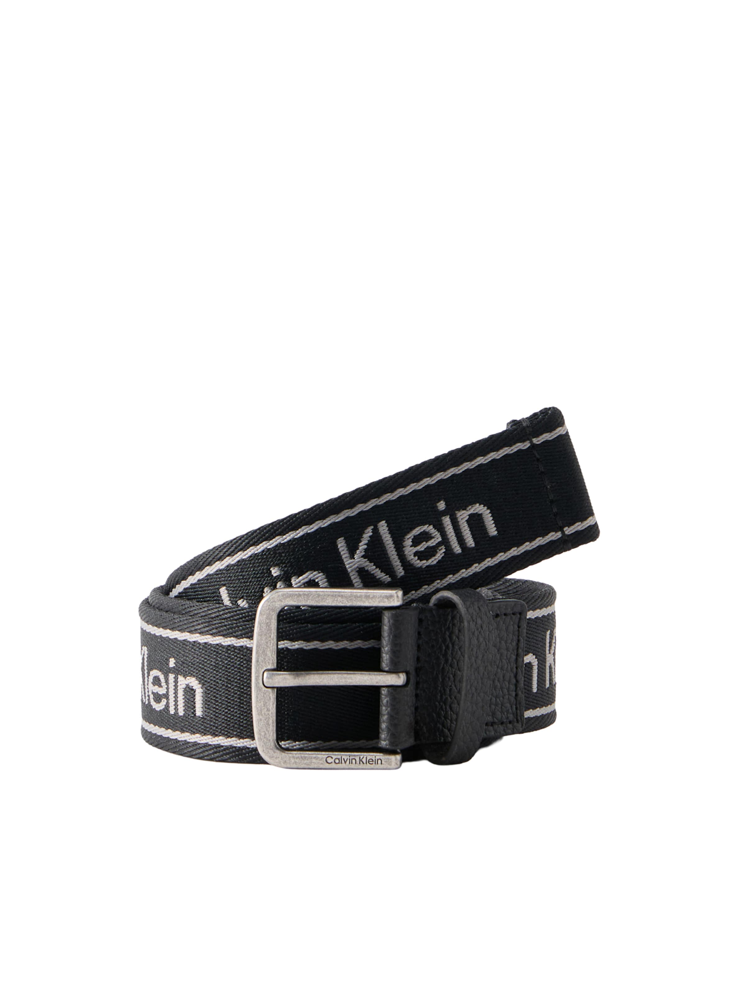 Ceinture Calvin Klein en noir : devant