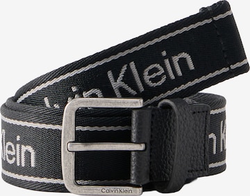 Ceinture Calvin Klein en noir : devant