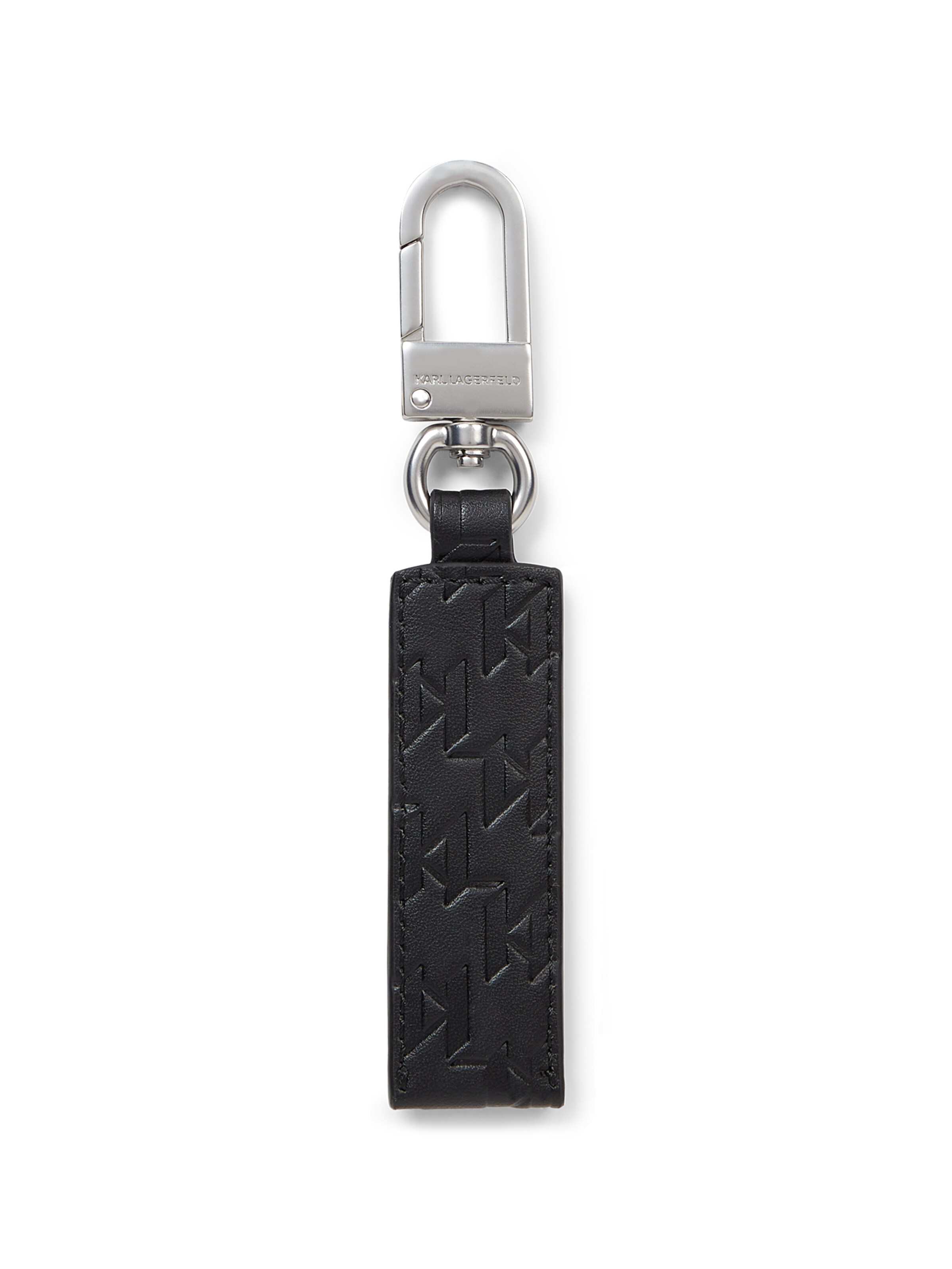 Porte-clés ' K/Monogram Geprägter Schlüsselanhänger ' Karl Lagerfeld en noir