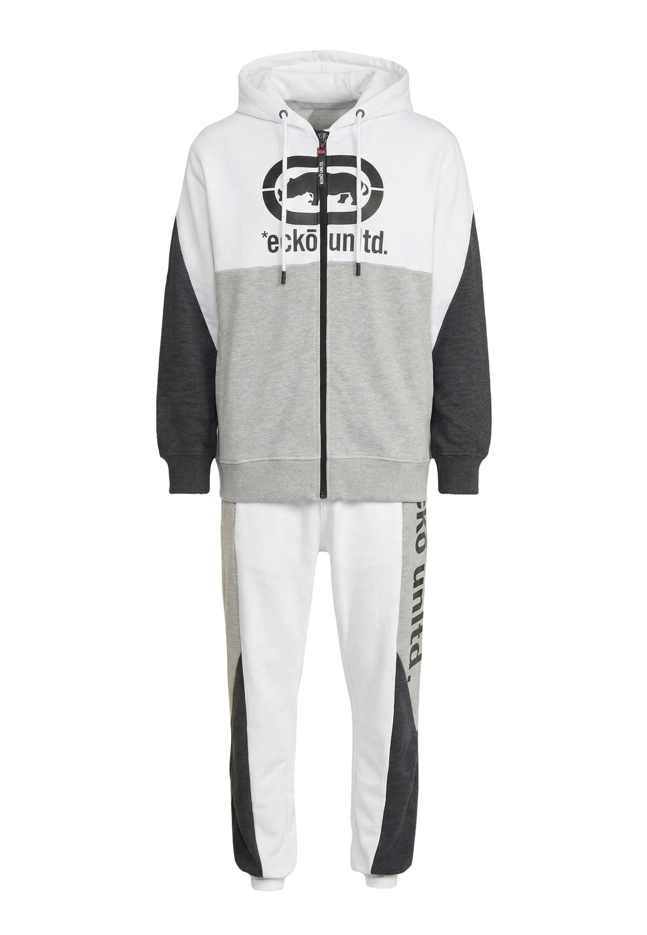 Ecko Unlimited Sweat suit in Grey: front