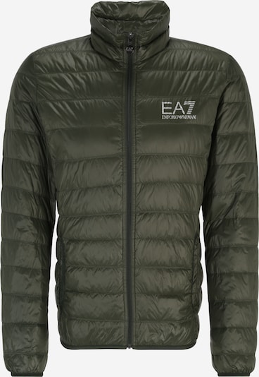 EA7 Emporio Armani Veste d’hiver en vert foncé / blanc, Vue avec produit