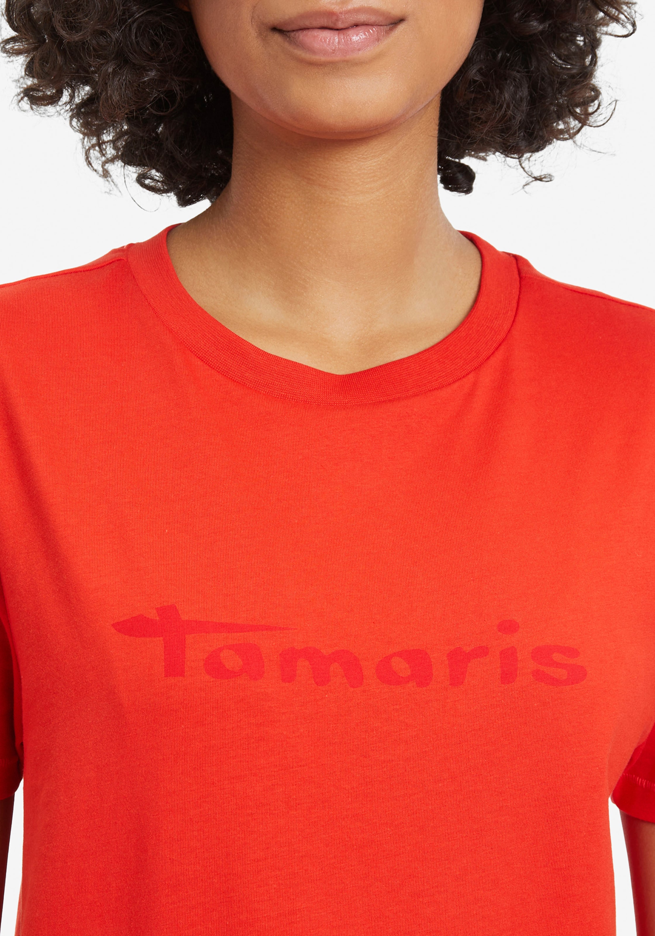 TAMARIS T-Shirt in Rot, Cranberry | ABOUT YOU