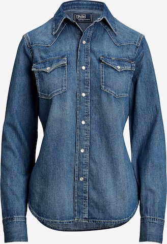 Chemisier Polo Ralph Lauren en bleu : devant