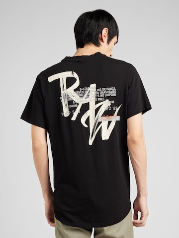 T-Shirt G-Star RAW en noir : devant