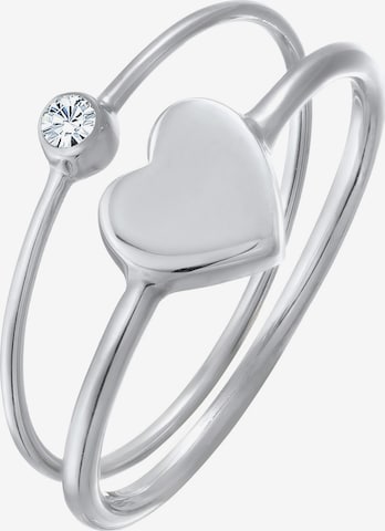 Bague ELLI en argent : devant