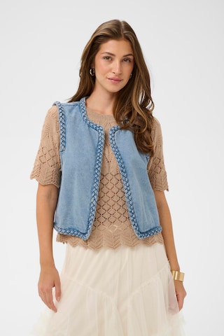 Cream Vest 'CRRina' in Blue: front