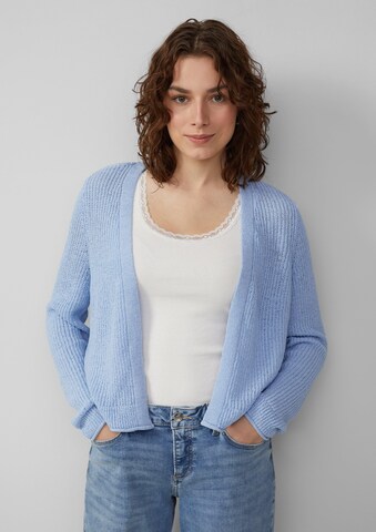 QS Knit cardigan in Blue: front