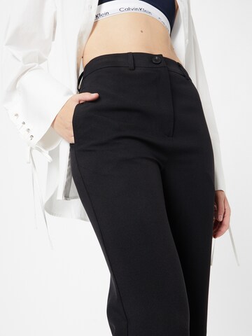 TOPSHOP Boot cut Trousers in Black