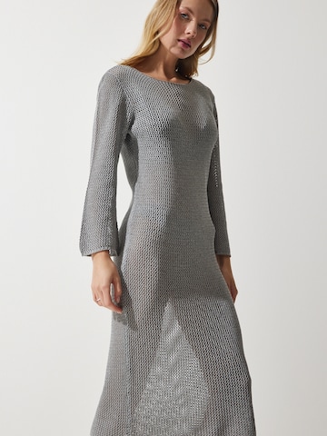 Robes en maille Happiness İstanbul en gris