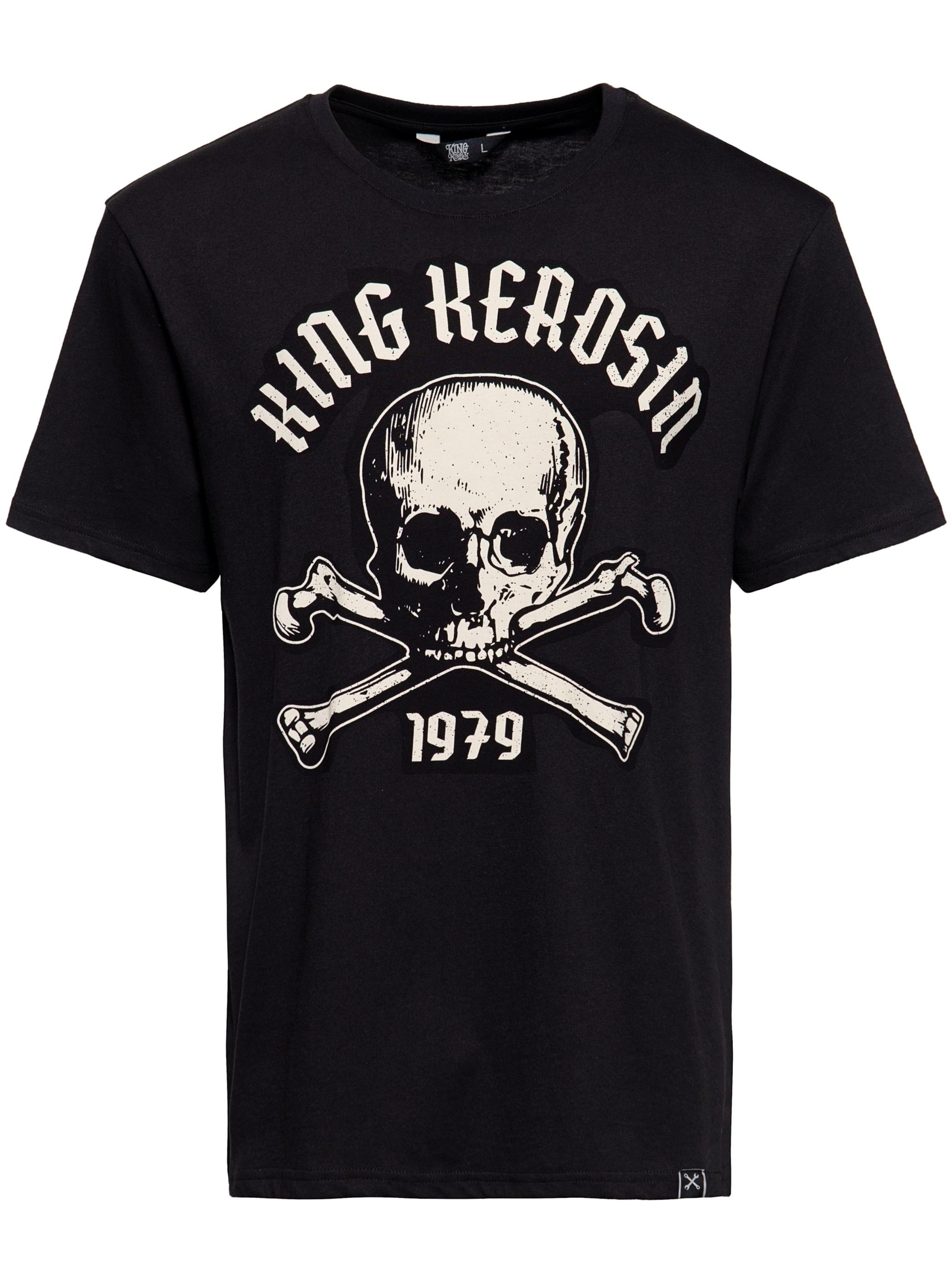 King Kerosin Shirt '1979' in Black: front