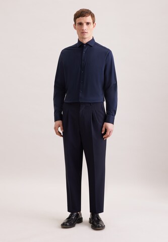 Coupe regular Chemise business 'Uni' SEIDENSTICKER en bleu