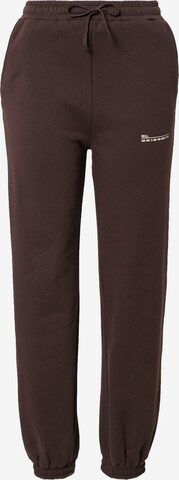 PIECES Trousers 'Kiva' in Brown: front