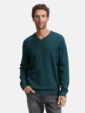 TOM TAILOR Sweater in Green: front