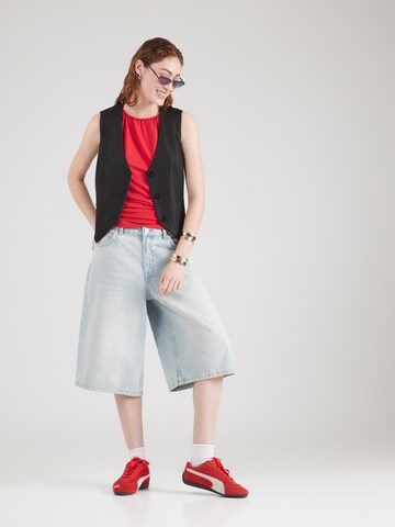 WEEKDAY Top 'Amelia' - Červená