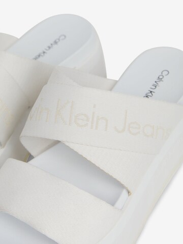 Mule Calvin Klein Jeans en blanc