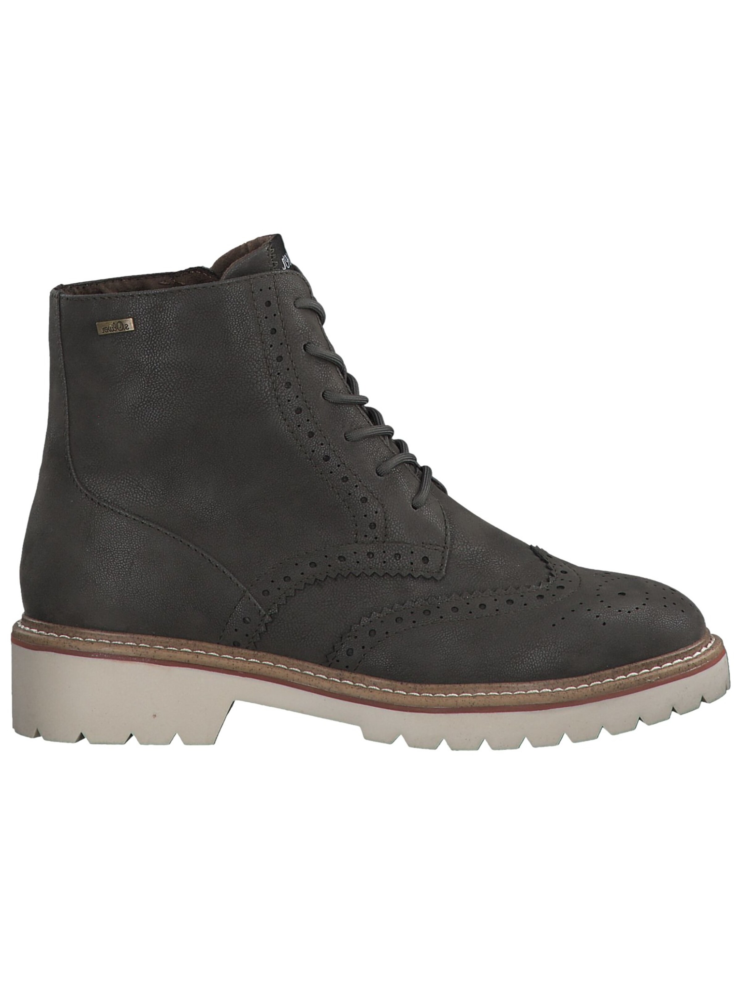 s.Oliver Lace-up bootie in Grey