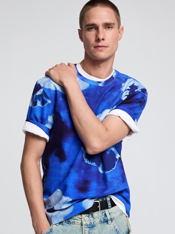 Desigual - Camiseta en azul: frente