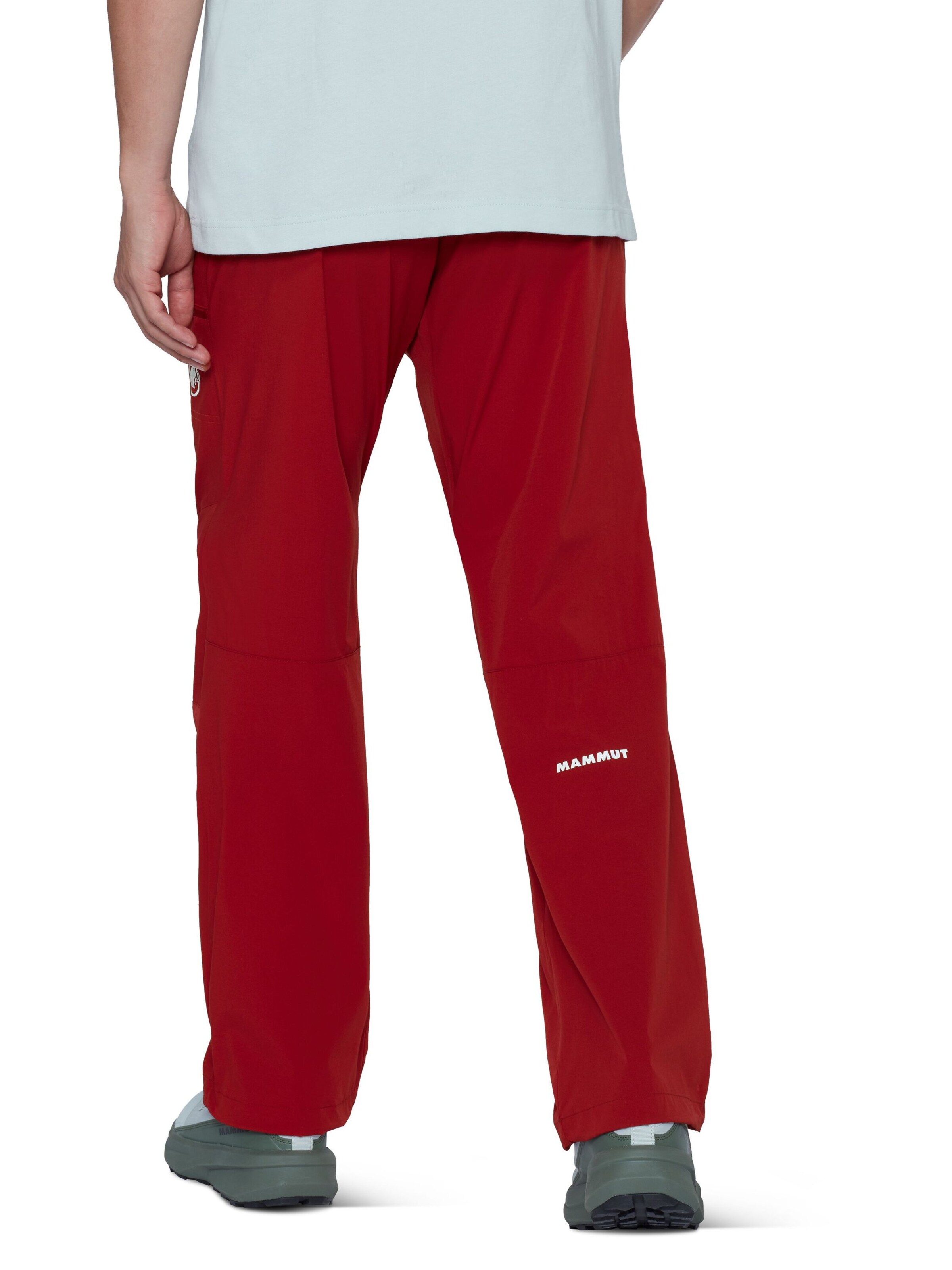 MAMMUT Regular Outdoor Pants in Red