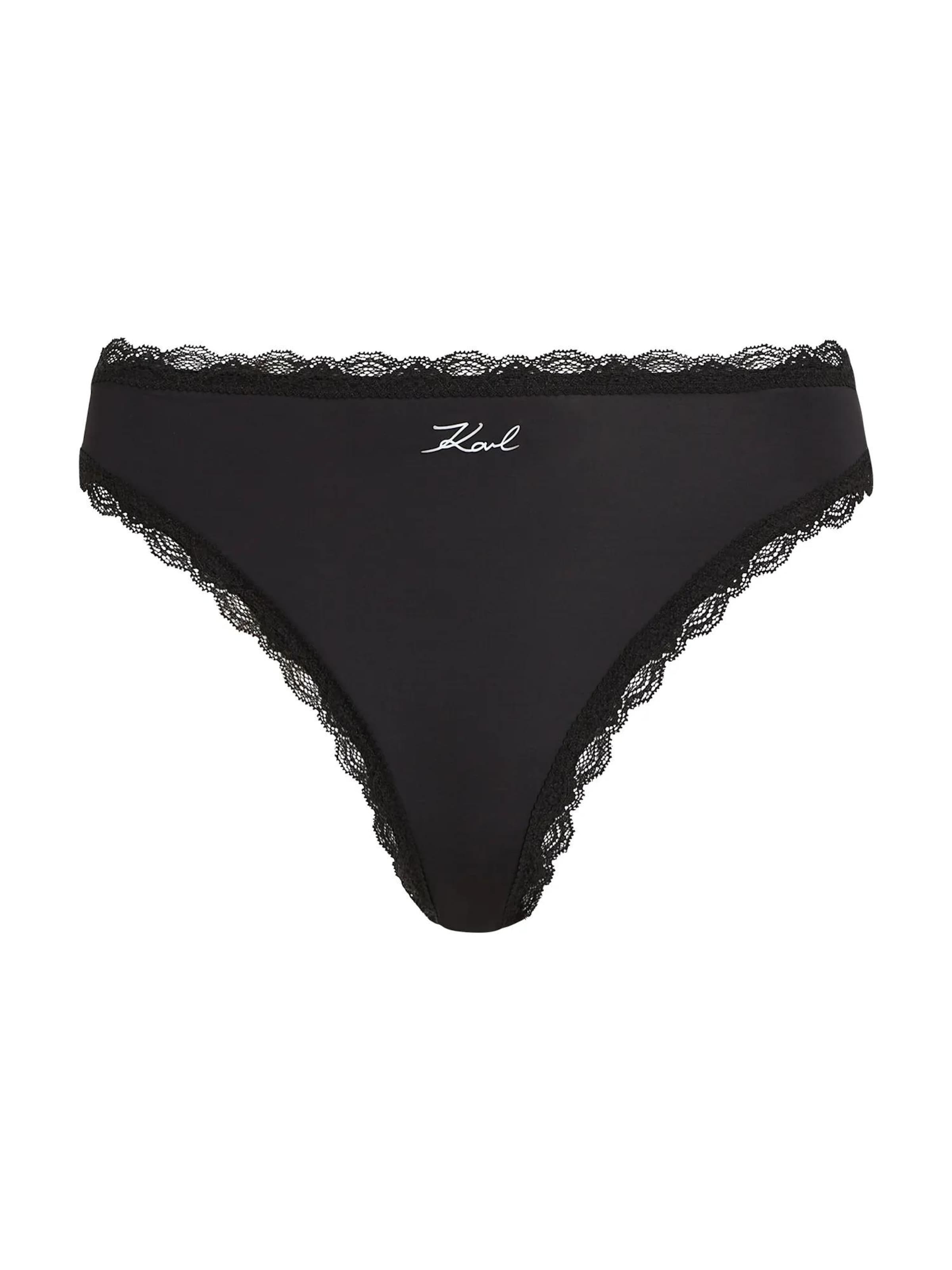 Karl Lagerfeld String bugyik - fekete: elől