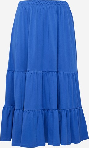 ONLY Carmakoma Rok 'MAY' in Blauw: voorkant