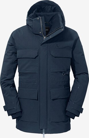 Schöffel Winterparka 'Ridgeland' in Blauw: voorkant