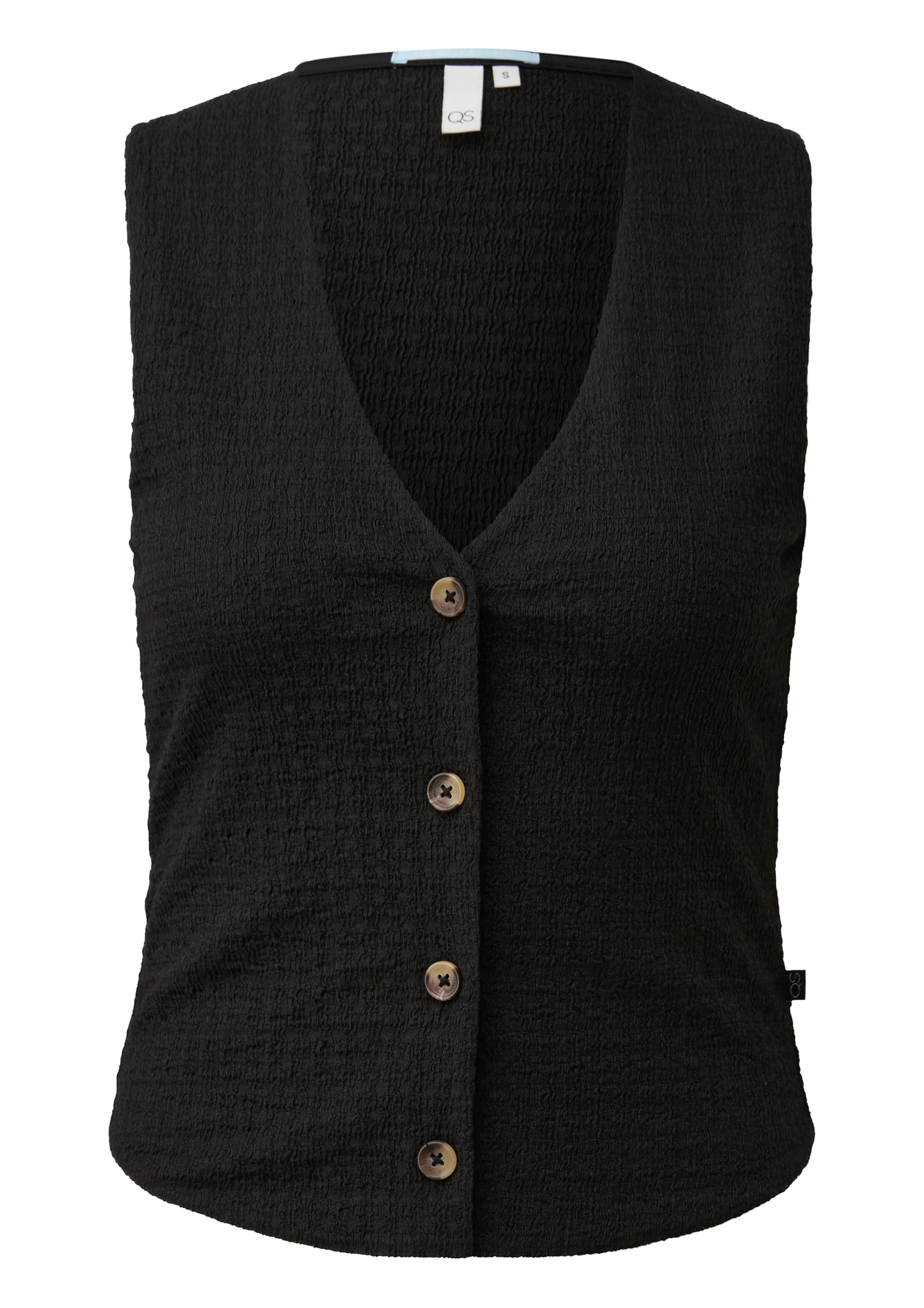 QS Vest in Black: front