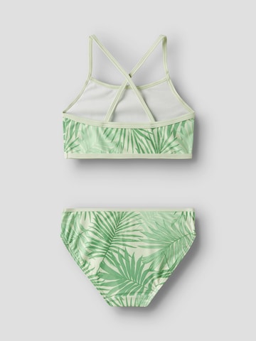 Bustieră Costum de baie două piese 'NKFZIZLA' de la NAME IT pe verde