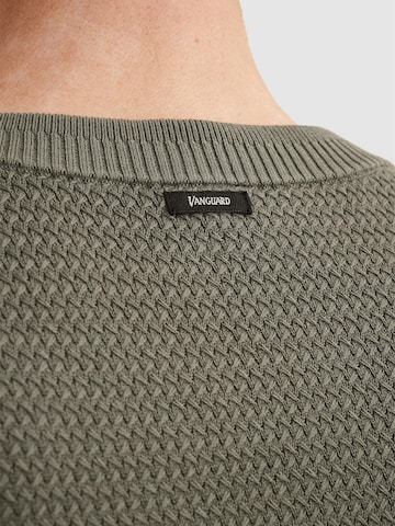 T-Shirt 'T-shirt with badge and allover texture' VANGUARD en beige