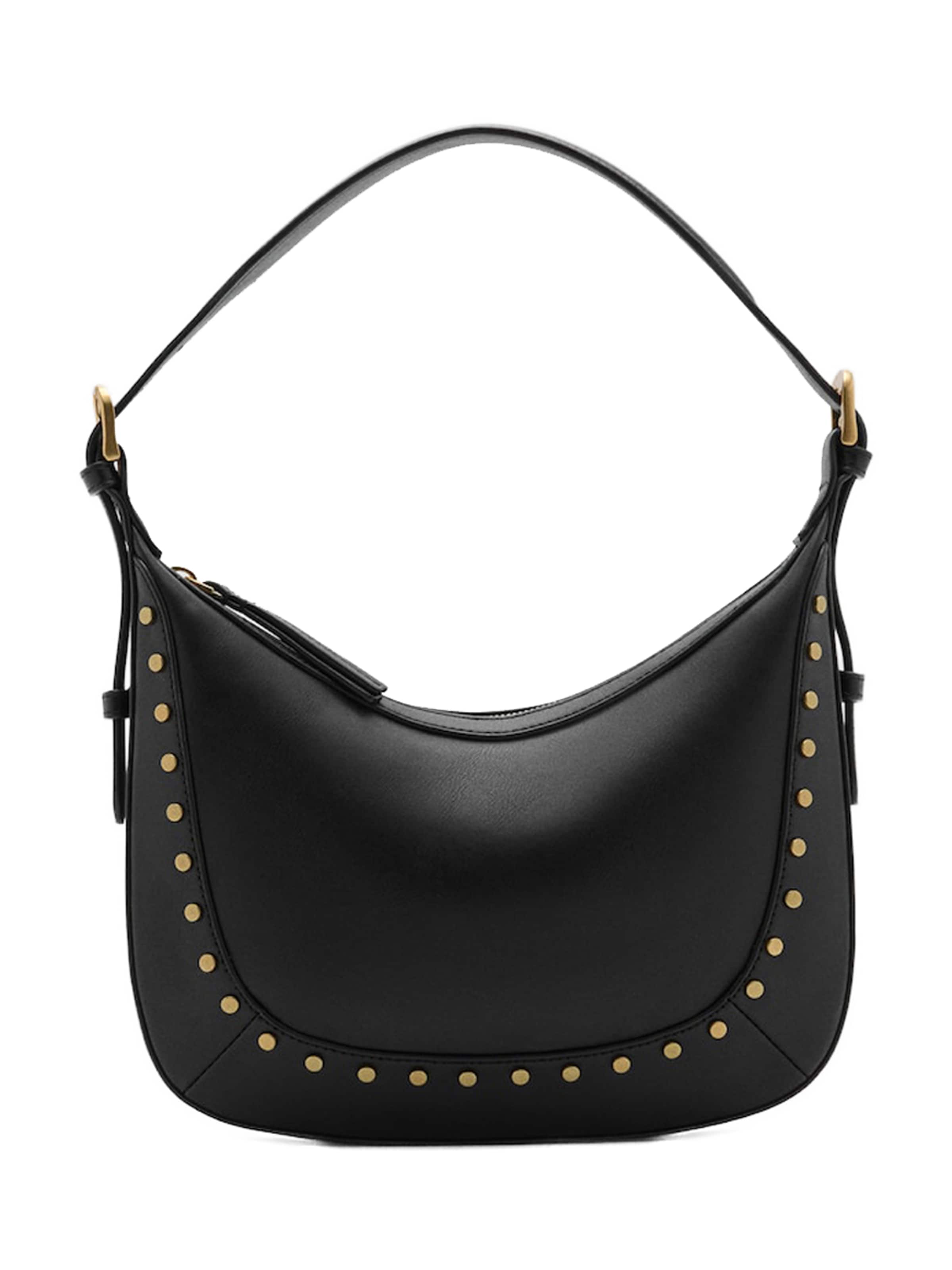 MANGO Axelremsväska 'SERRAT' i svart: framsida