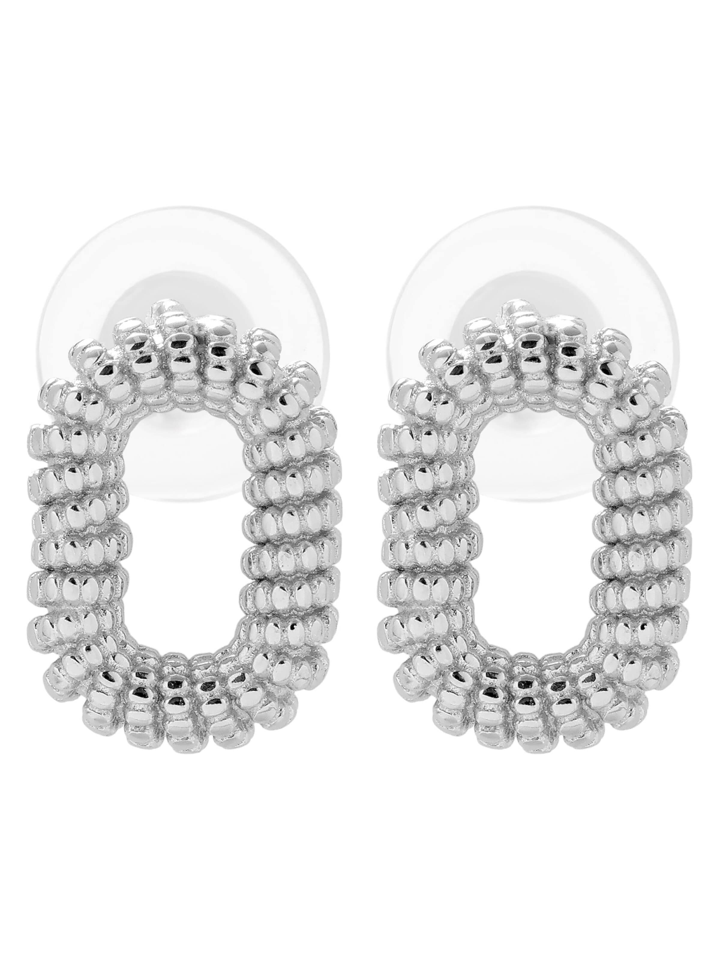 Akzent Earrings '"Samba" aus 925 Sterlingsilber, rhodiniert, langlebig' in Silver: front