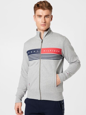 TOMMY HILFIGER Sweatjacke in Grau: predná strana